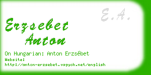 erzsebet anton business card